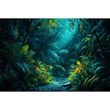 Night Sky Forest Canvas